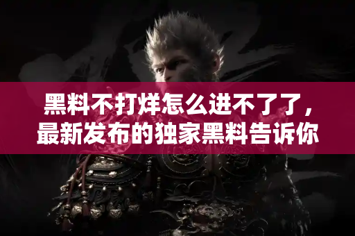 黑料不打烊怎么进不了了，最新发布的独家黑料告诉你真相！
