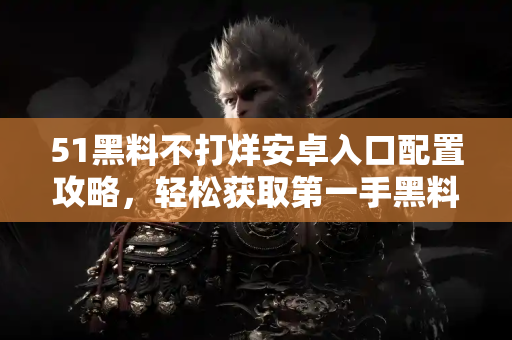 51黑料不打烊安卓入口配置攻略，轻松获取第一手黑料