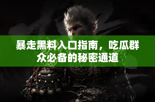 暴走黑料入口指南，吃瓜群众必备的秘密通道